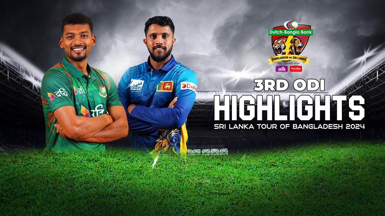 Bangladesh vs Sri Lanka - 3rd ODI Full Match Highlights